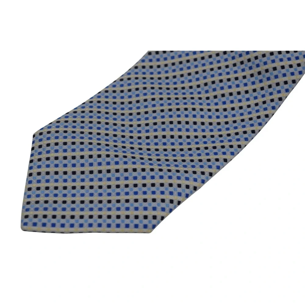 Harve Benard Men's‎ Necktie Blue Square Pattern Business Formal